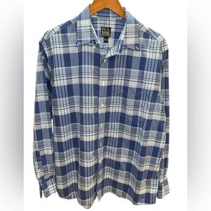 Jos. A. Bank Blue Plaid Men's Shirt